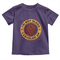 Funny RPG Gamer I Am Not Older I Leveled Up Toddler T Shirt Vintage D20 Tabletop - Wonder Print Shop