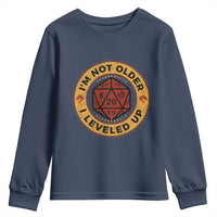 Funny RPG Gamer I Am Not Older I Leveled Up Youth Sweatshirt Vintage D20 Tabletop - Wonder Print Shop