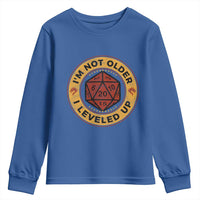 Funny RPG Gamer I Am Not Older I Leveled Up Youth Sweatshirt Vintage D20 Tabletop - Wonder Print Shop