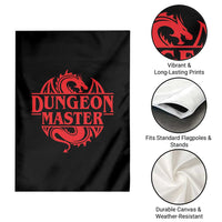 Funny Dungeon Master Garden Flag RPG Gamer D20 Tabletop Red Dragon - Wonder Print Shop