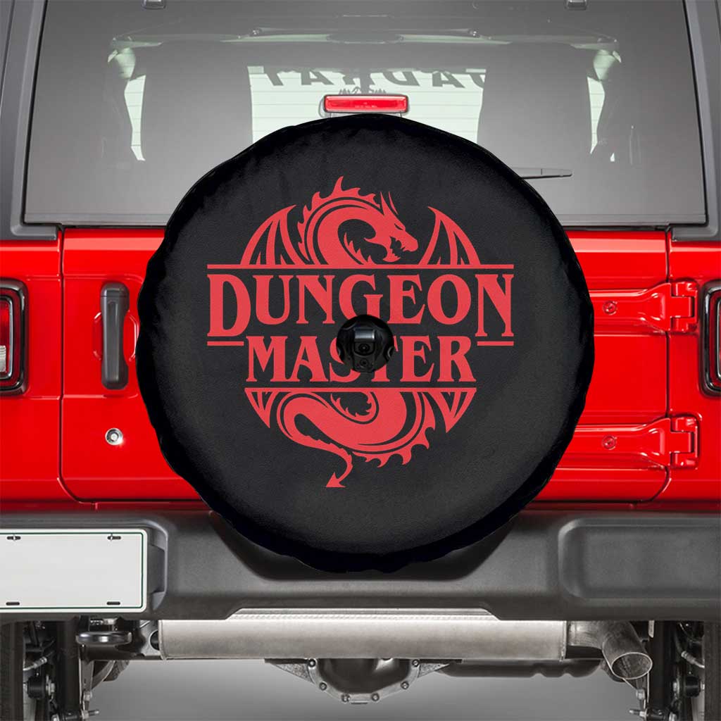 Funny Dungeon Master Spare Tire Cover RPG Gamer D20 Tabletop Red Dragon - Wonder Print Shop