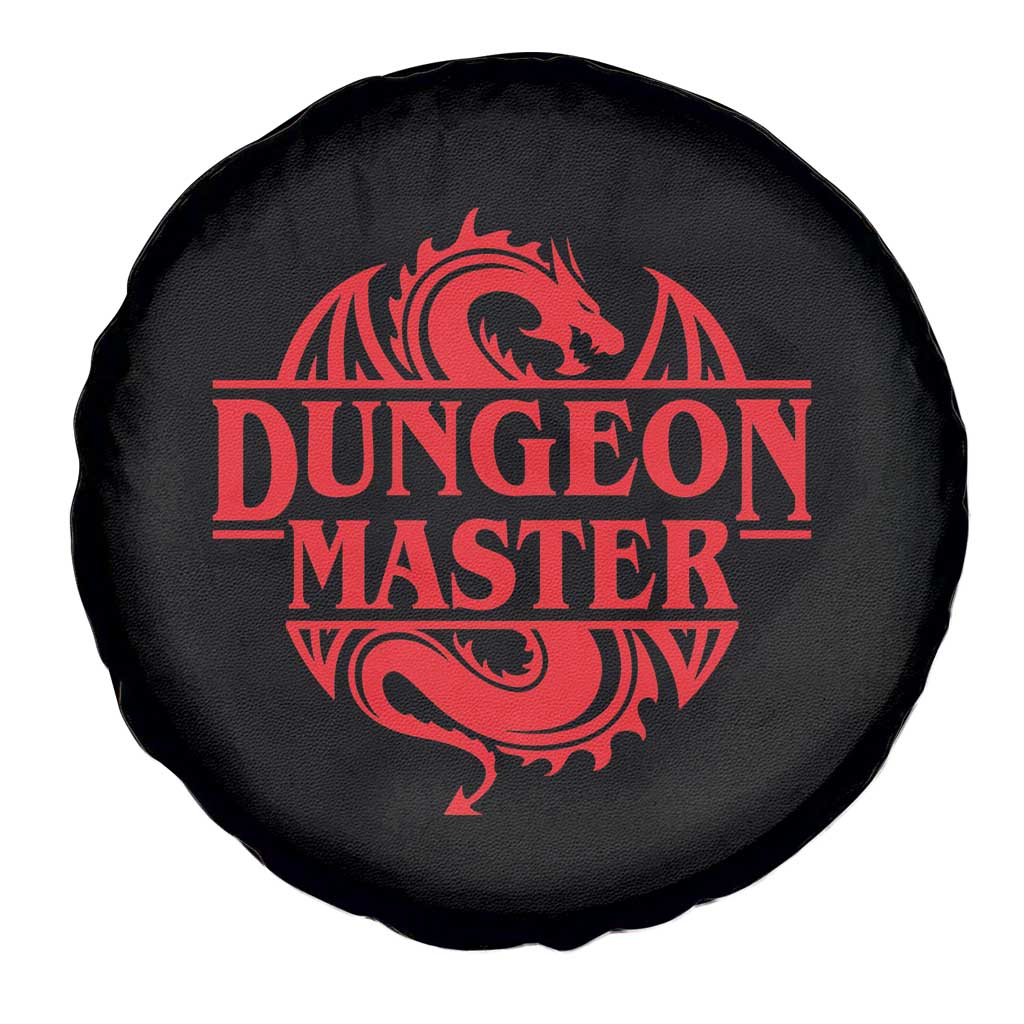 Funny Dungeon Master Spare Tire Cover RPG Gamer D20 Tabletop Red Dragon - Wonder Print Shop