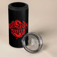 Funny Dungeon Master 4 in 1 Can Cooler Tumbler RPG Gamer D20 Tabletop Red Dragon - Wonder Print Shop