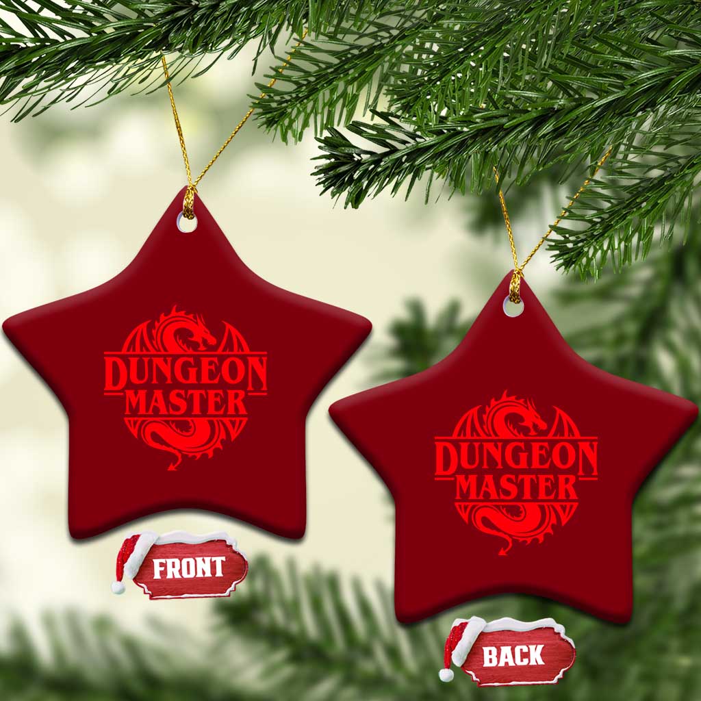 Funny Dungeon Master Ceramic Ornament RPG Gamer D20 Tabletop Red Dragon - Wonder Print Shop
