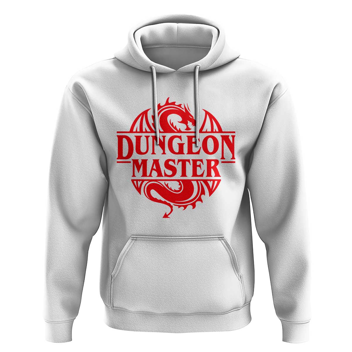 Funny Dungeon Master Hoodie RPG Gamer D20 Tabletop Red Dragon - Wonder Print Shop