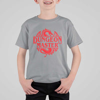 Funny Dungeon Master T Shirt For Kid RPG Gamer D20 Tabletop Red Dragon - Wonder Print Shop