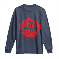 Funny Dungeon Master Long Sleeve Shirt RPG Gamer D20 Tabletop Red Dragon - Wonder Print Shop