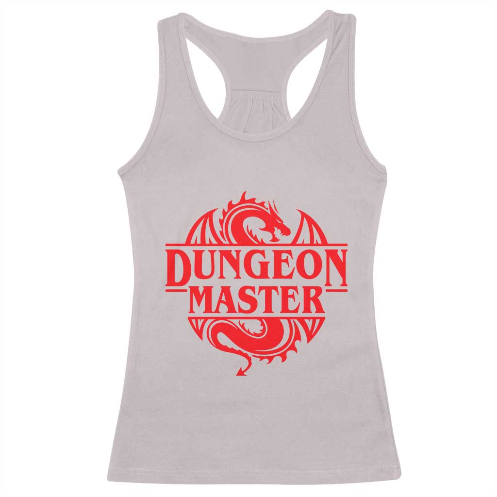 Funny Dungeon Master Racerback Tank Top RPG Gamer D20 Tabletop Red Dragon - Wonder Print Shop