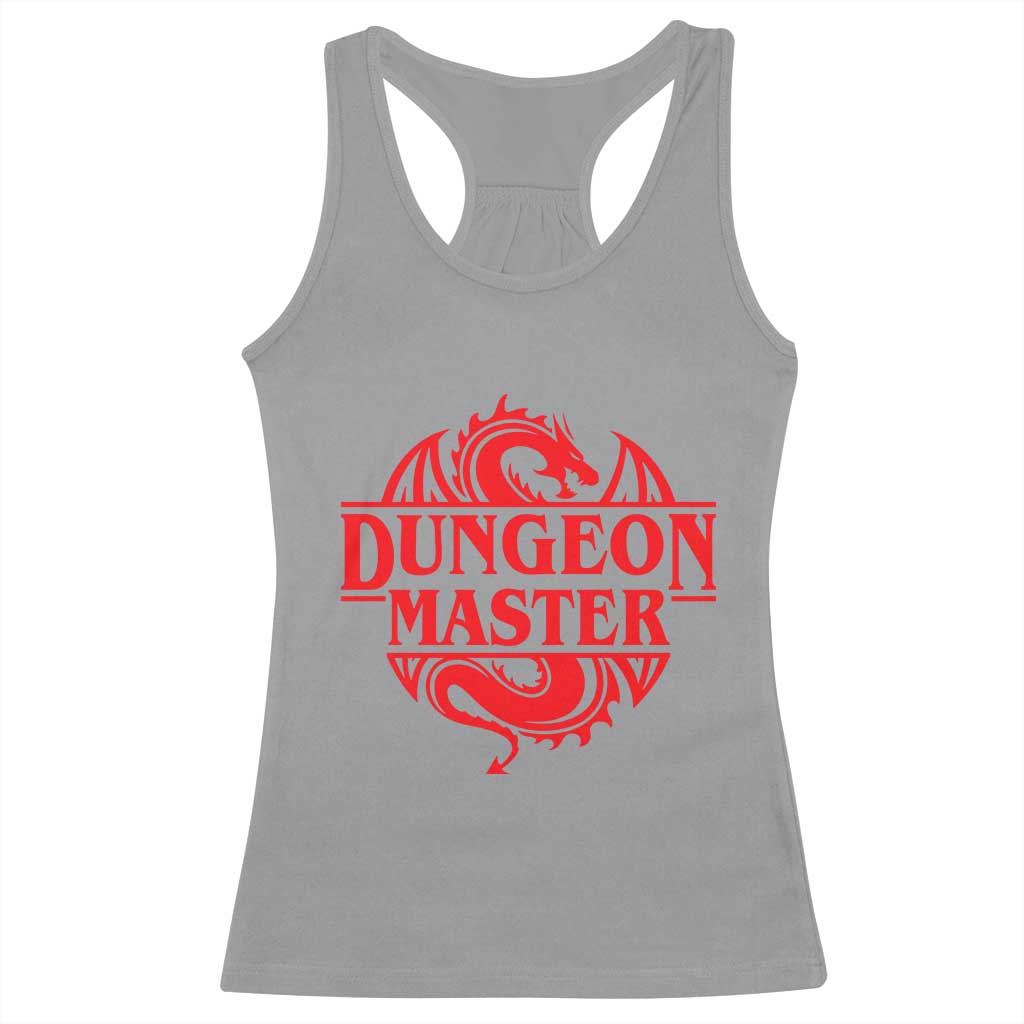 Funny Dungeon Master Racerback Tank Top RPG Gamer D20 Tabletop Red Dragon - Wonder Print Shop