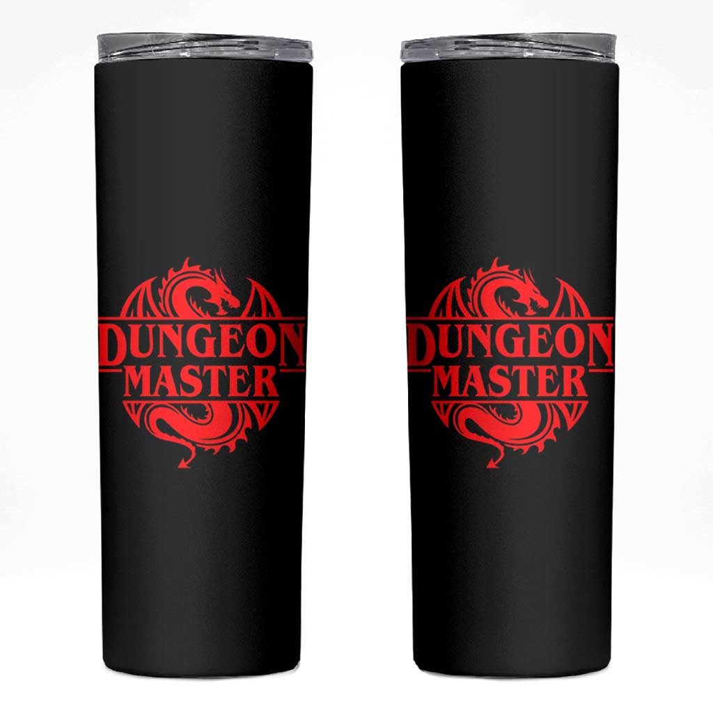 Funny Dungeon Master Skinny Tumbler RPG Gamer D20 Tabletop Red Dragon - Wonder Print Shop