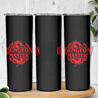 Funny Dungeon Master Skinny Tumbler RPG Gamer D20 Tabletop Red Dragon - Wonder Print Shop