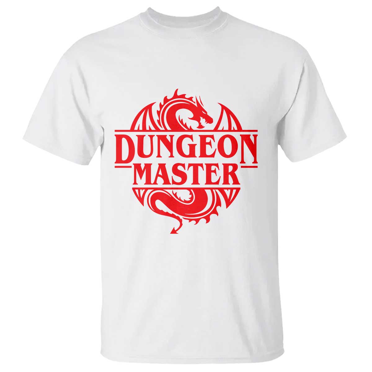 Funny Dungeon Master T Shirt RPG Gamer D20 Tabletop Red Dragon - Wonder Print Shop