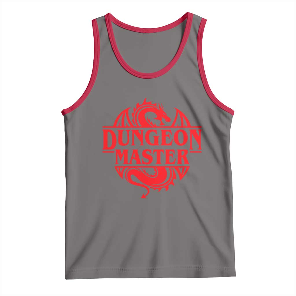 Funny Dungeon Master Tank Top RPG Gamer D20 Tabletop Red Dragon - Wonder Print Shop