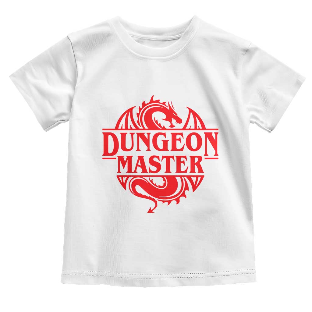 Funny Dungeon Master Toddler T Shirt RPG Gamer D20 Tabletop Red Dragon - Wonder Print Shop