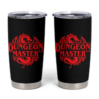 Funny Dungeon Master Tumbler Cup RPG Gamer D20 Tabletop Red Dragon - Wonder Print Shop