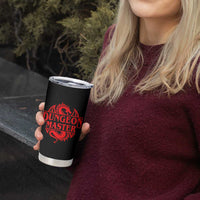 Funny Dungeon Master Tumbler Cup RPG Gamer D20 Tabletop Red Dragon - Wonder Print Shop