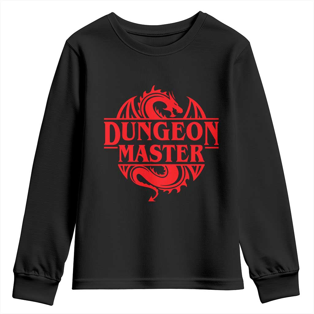 Funny Dungeon Master Youth Sweatshirt RPG Gamer D20 Tabletop Red Dragon - Wonder Print Shop