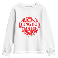 Funny Dungeon Master Youth Sweatshirt RPG Gamer D20 Tabletop Red Dragon - Wonder Print Shop