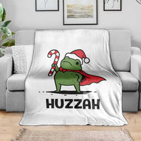 Funny Christmas Huzzah Frog Knight Meme Quote Throw Blanket - Wonder Print Shop