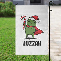 Funny Christmas Huzzah Frog Knight Meme Quote Garden Flag - Wonder Print Shop