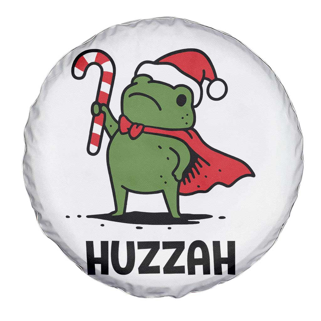 Funny Christmas Huzzah Frog Knight Meme Quote Spare Tire Cover - Wonder Print Shop