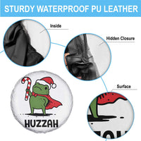 Funny Christmas Huzzah Frog Knight Meme Quote Spare Tire Cover - Wonder Print Shop