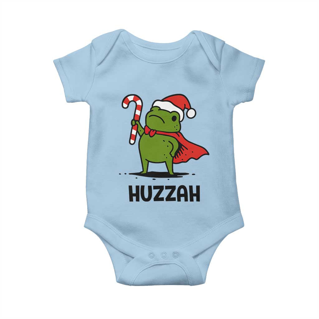 Funny Christmas Huzzah Frog Knight Meme Quote Baby Onesie - Wonder Print Shop