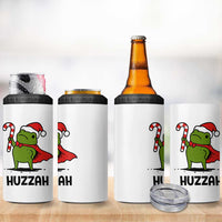 Funny Christmas Huzzah Frog Knight Meme Quote 4 in 1 Can Cooler Tumbler - Wonder Print Shop