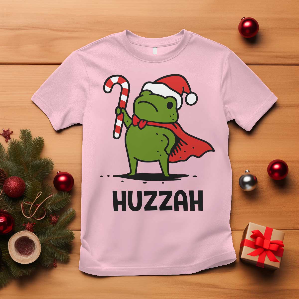 Funny Christmas Huzzah Frog Knight Meme Quote T Shirt - Wonder Print Shop
