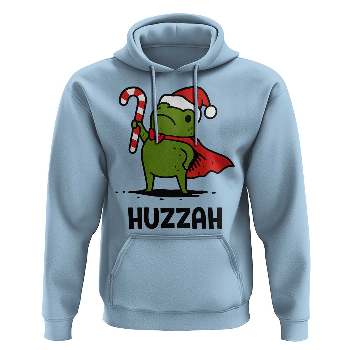 Funny Christmas Huzzah Frog Knight Meme Quote Hoodie - Wonder Print Shop