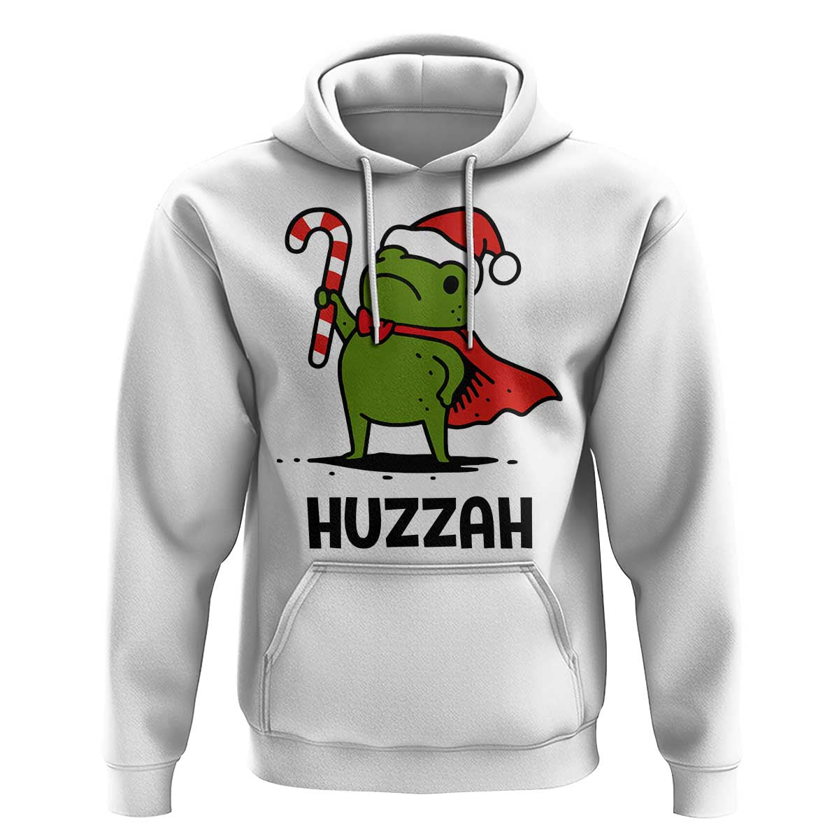 Funny Christmas Huzzah Frog Knight Meme Quote Hoodie - Wonder Print Shop