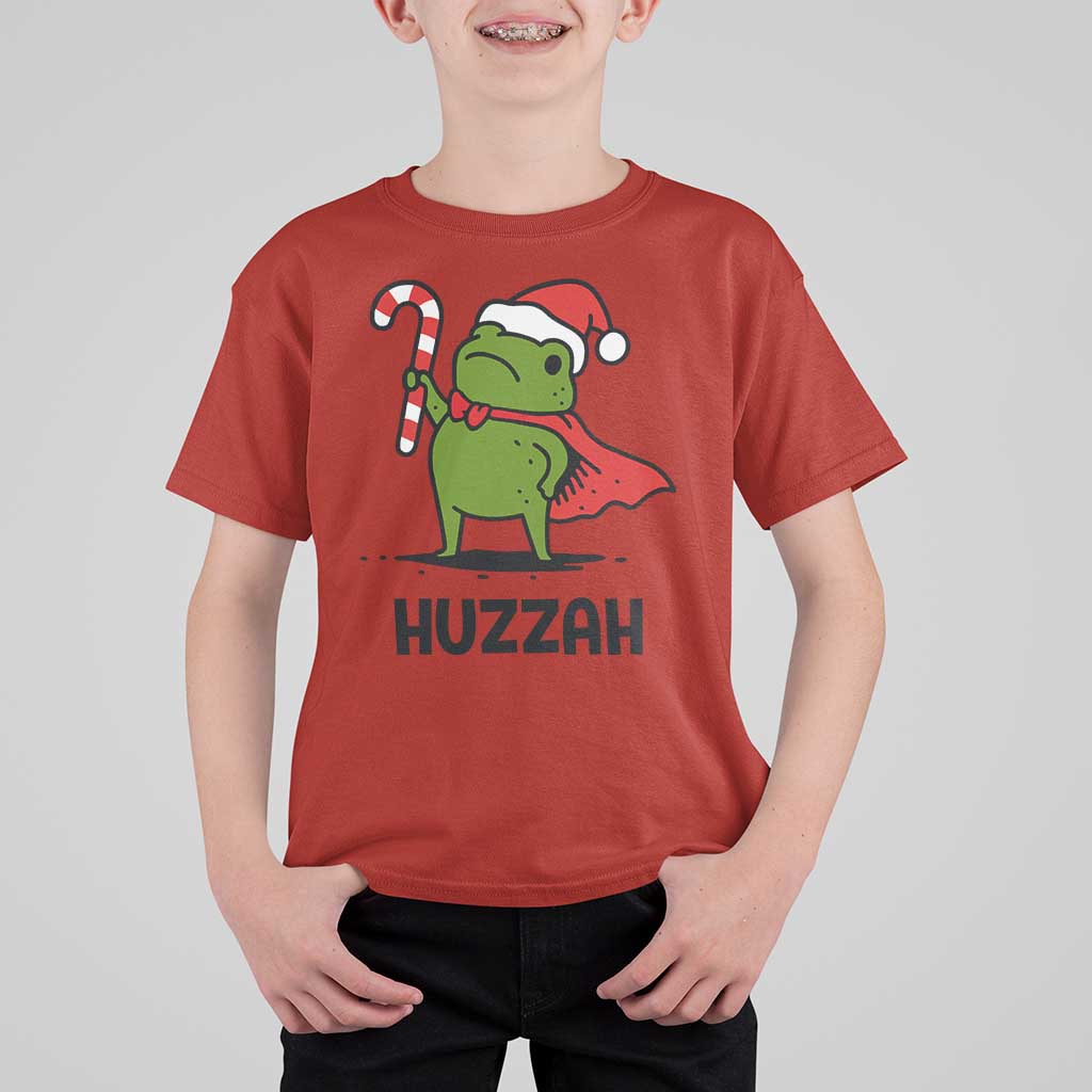 Funny Christmas Huzzah Frog Knight Meme Quote T Shirt For Kid - Wonder Print Shop