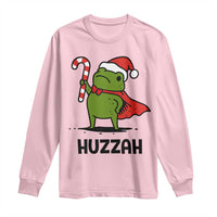 Funny Christmas Huzzah Frog Knight Meme Quote Long Sleeve Shirt - Wonder Print Shop