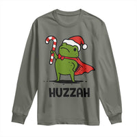 Funny Christmas Huzzah Frog Knight Meme Quote Long Sleeve Shirt - Wonder Print Shop