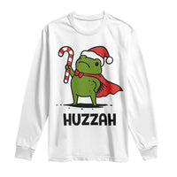 Funny Christmas Huzzah Frog Knight Meme Quote Long Sleeve Shirt - Wonder Print Shop