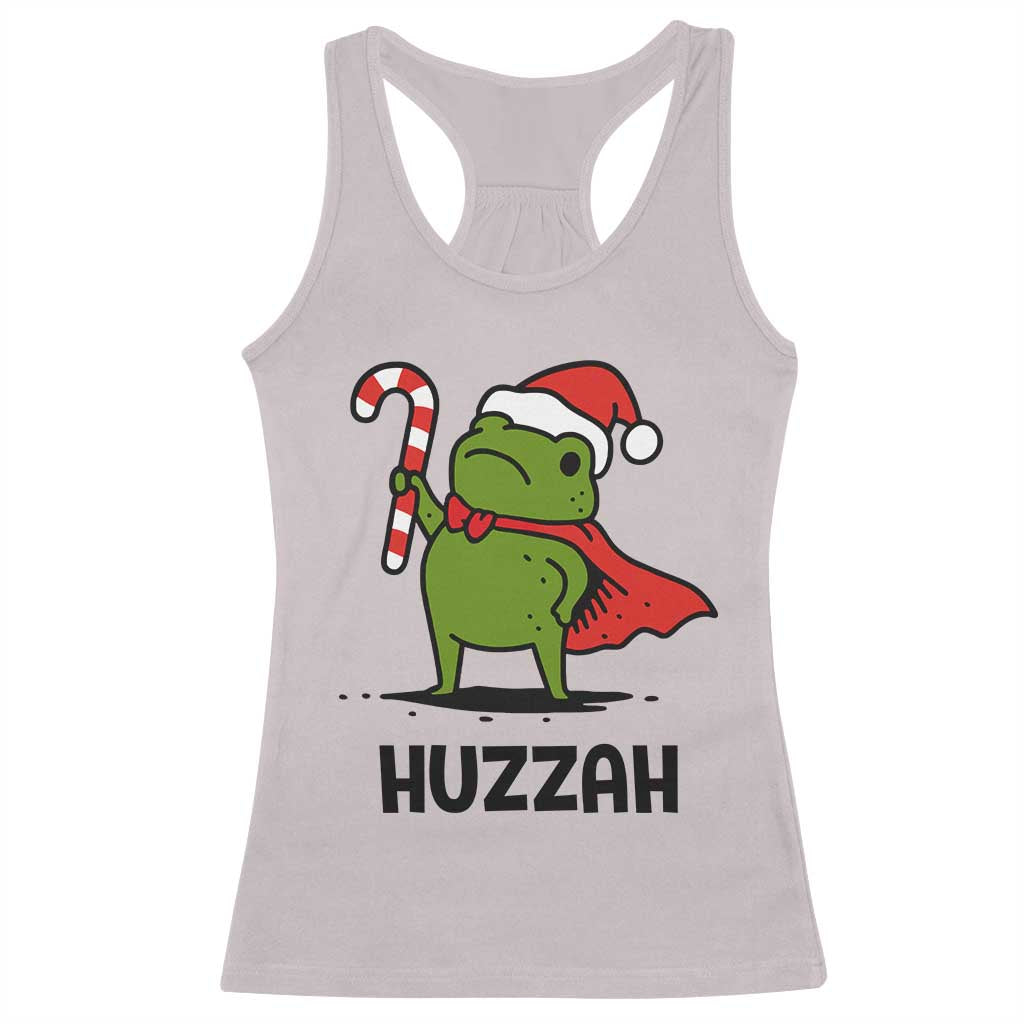 Funny Christmas Huzzah Frog Knight Meme Quote Racerback Tank Top - Wonder Print Shop
