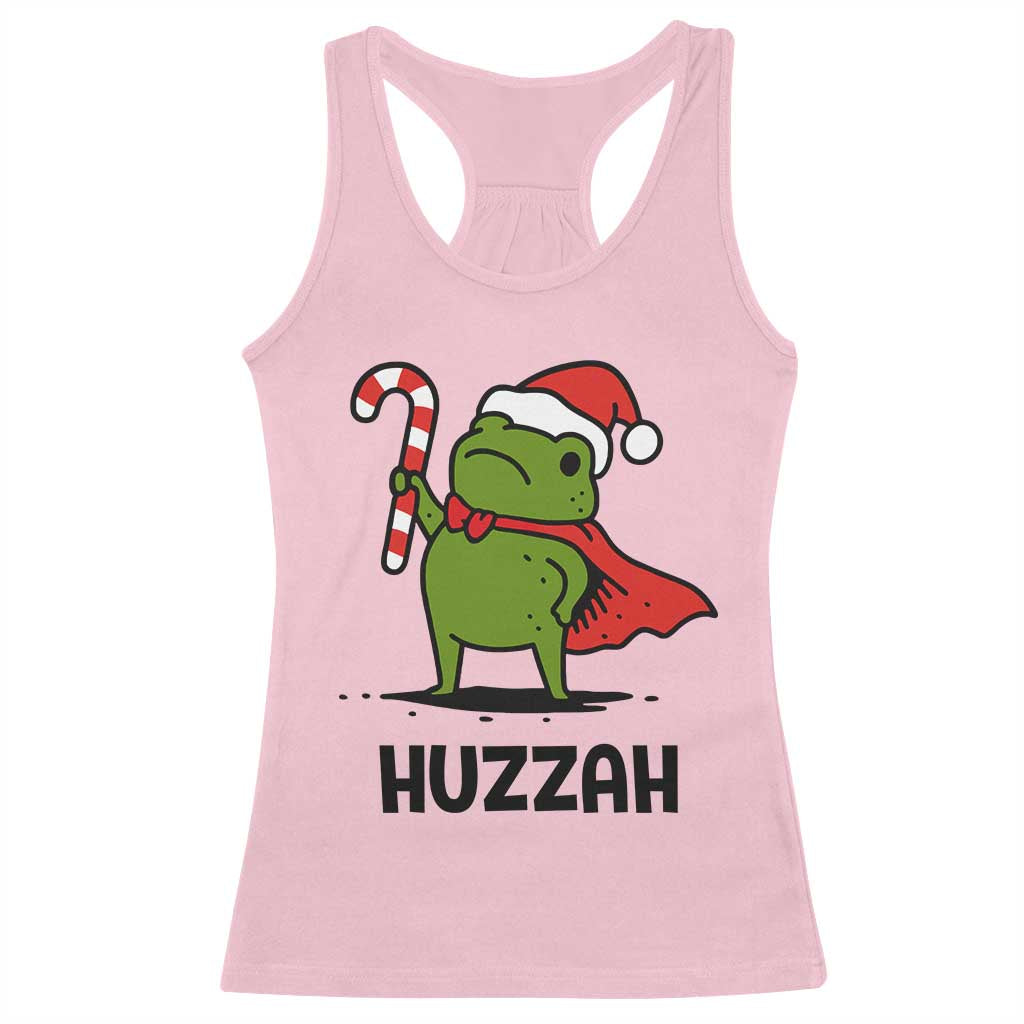 Funny Christmas Huzzah Frog Knight Meme Quote Racerback Tank Top - Wonder Print Shop