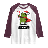 Funny Christmas Huzzah Frog Knight Meme Quote Raglan Shirt - Wonder Print Shop
