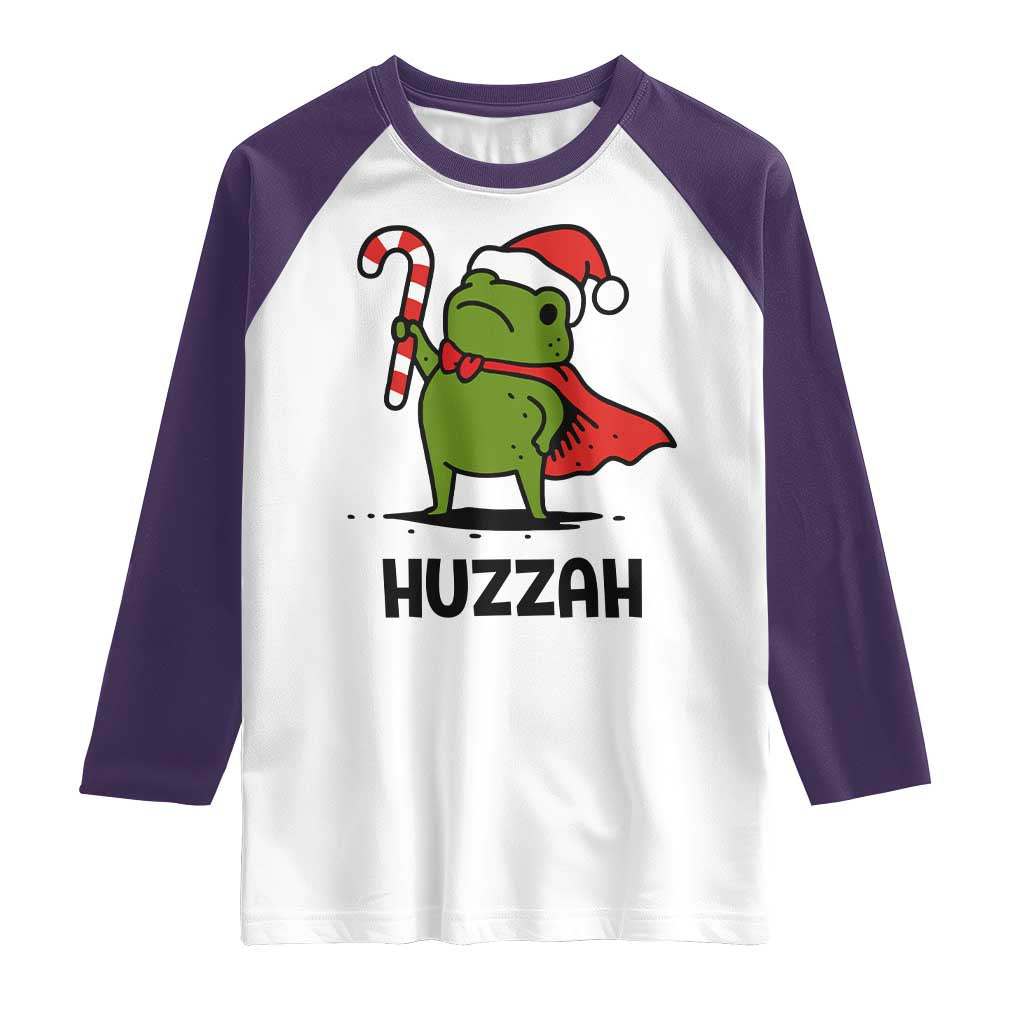 Funny Christmas Huzzah Frog Knight Meme Quote Raglan Shirt - Wonder Print Shop