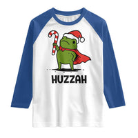 Funny Christmas Huzzah Frog Knight Meme Quote Raglan Shirt - Wonder Print Shop
