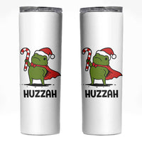 Funny Christmas Huzzah Frog Knight Meme Quote Skinny Tumbler - Wonder Print Shop