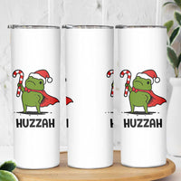 Funny Christmas Huzzah Frog Knight Meme Quote Skinny Tumbler - Wonder Print Shop