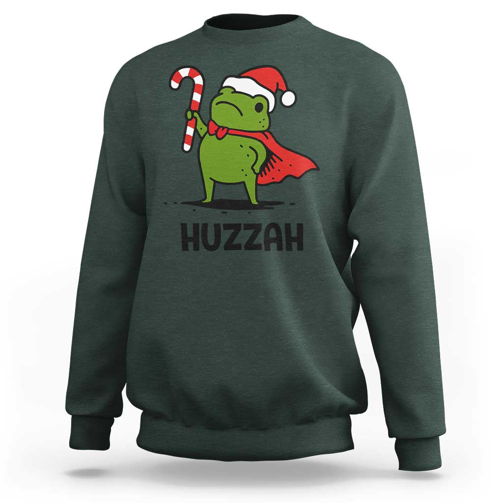 Funny Christmas Huzzah Frog Knight Meme Quote Sweatshirt - Wonder Print Shop