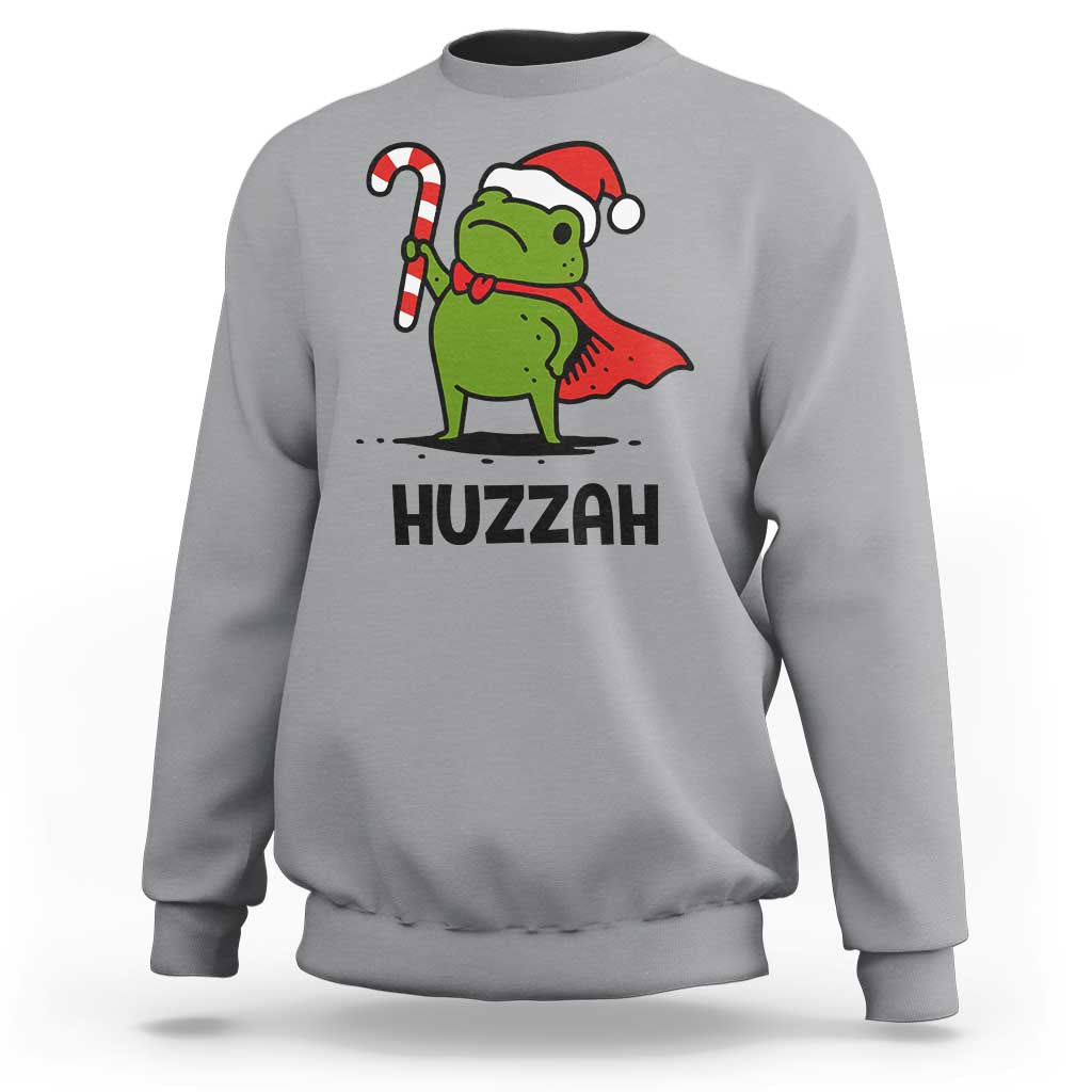 Funny Christmas Huzzah Frog Knight Meme Quote Sweatshirt - Wonder Print Shop