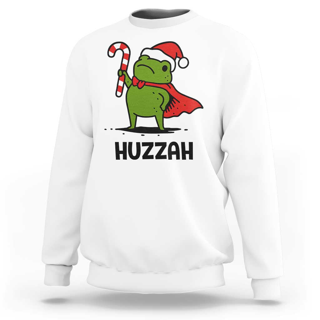 Funny Christmas Huzzah Frog Knight Meme Quote Sweatshirt - Wonder Print Shop