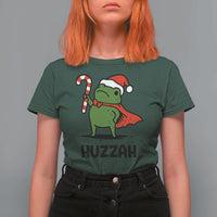 Funny Christmas Huzzah Frog Knight Meme Quote T Shirt For Women - Wonder Print Shop