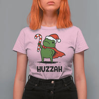 Funny Christmas Huzzah Frog Knight Meme Quote T Shirt For Women - Wonder Print Shop