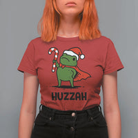 Funny Christmas Huzzah Frog Knight Meme Quote T Shirt For Women - Wonder Print Shop