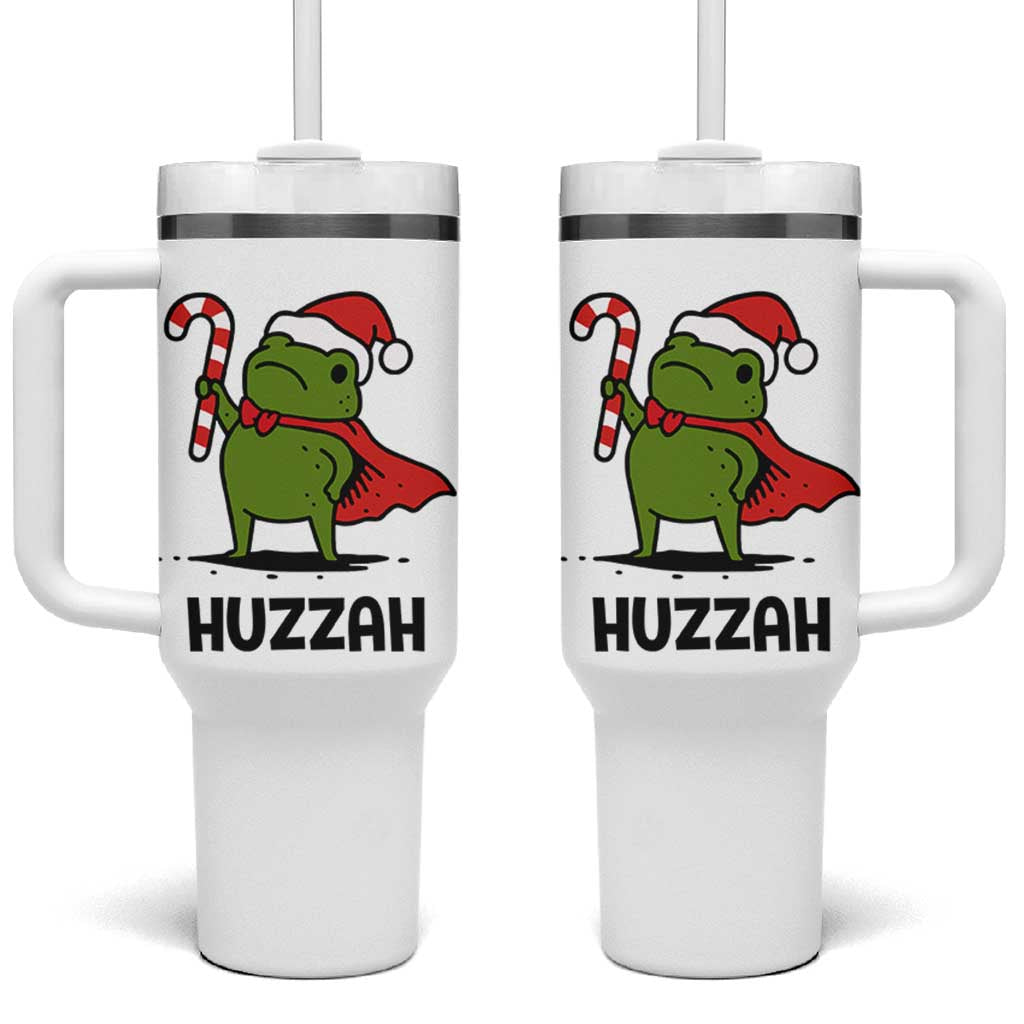 Funny Christmas Huzzah Frog Knight Meme Quote Tumbler With Handle - Wonder Print Shop