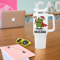 Funny Christmas Huzzah Frog Knight Meme Quote Tumbler With Handle - Wonder Print Shop